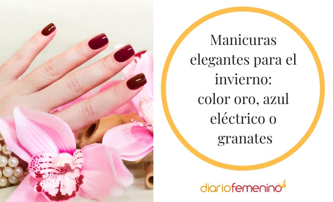 Las manicuras invernales más elegantes son aquellas que tienen colores oscuros o sofisticados